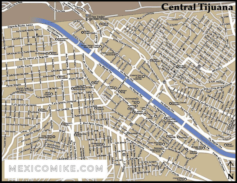 Tijuana Street Map