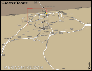 TECATE MAP